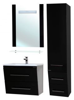 Зеркало с подсветкой Bellezza Берта 75см черный 4610712050048